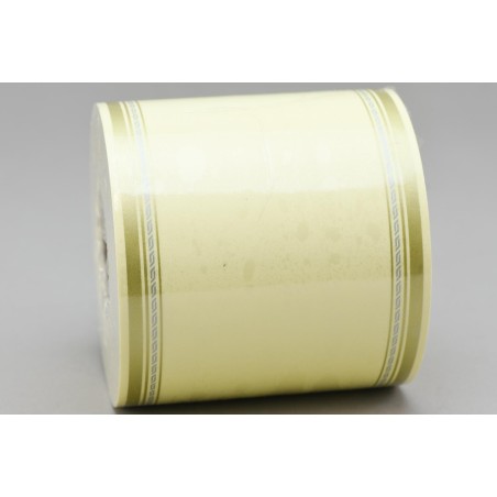 Nastro per funebre 100 mm in carta lunghezza 50 m - Cream