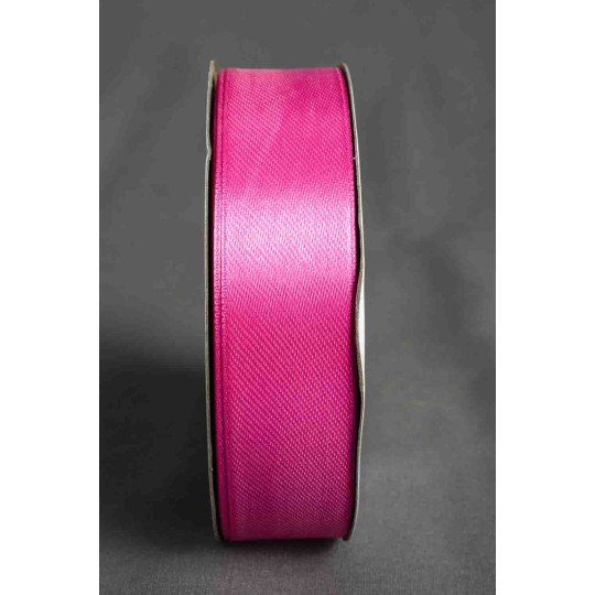 Rotolo di nastro doppio raso - e colori25 mmFucsia