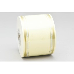 Nastro per funebre 75 mm in carta lunghezza 50 m - Cream