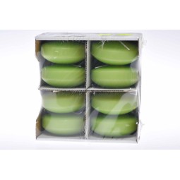 Candele galleggianti 80 MM vari colori - Confezione 8 pezzi - ibisco