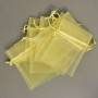 Sacchetti "Organza" 10 Pezzi - 9x12 Cm / Giallo