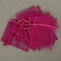 Sacchetti "Organza" 10 Pezzi - 9x12 Cm / Fuxia