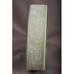 Nastro "Organza" "Anastasia" - 25 Mm x 30 M / Verde