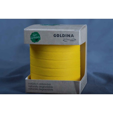 Nastro in Cotone naturale 10 MM x 10 M - Vari Colori - Giallo