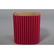 Scatole Wave 6 PZ - 15x15x16 Cm Colore: Fucsia