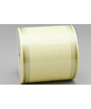 Nastro per funebre 100 mm in carta lunghezza 50 m - Cream