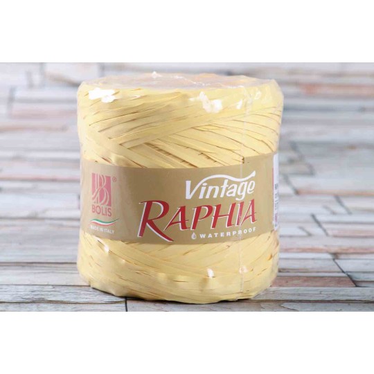 Raphia Vintage 200 M - Vari colori - Giallo canarino