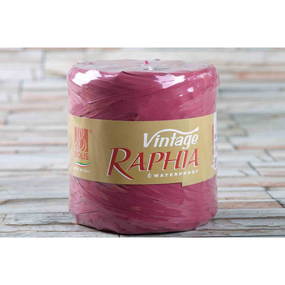 Raphia Vintage 200 M - Vari colori - Bordeaux