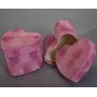 Scatole a cuore in velluto 9x8,5x7,3 Cm - 8 Pezzi / Rosa