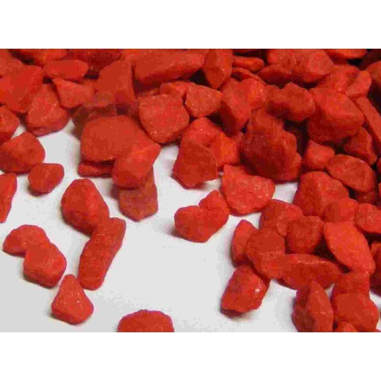 Pietra decorativa in sacchetto da 1 Kg - Rosso amore