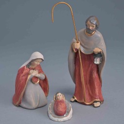 Natività con 3 soggetti colorati