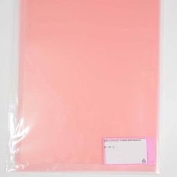 Fogli "Mat square"con bordo 12 Pezzi 50 My - 58x58 Cm / Rosa bordo rosa