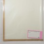 Fogli "Mat square"con bordo 12 Pezzi 50 My - 58x58 Cm / Bianco bordo oro