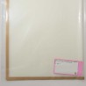 Fogli "Mat square"con bordo 12 Pezzi 50 My - 58x58 Cm / Bianco bordo oro