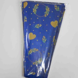 Coni stampati per mimosa 100 Pezzi 35 My - 17x8x30 Cm / Blu con cuori