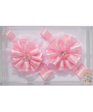 Fiocchi nascita rosa - Set 2 Pezzi