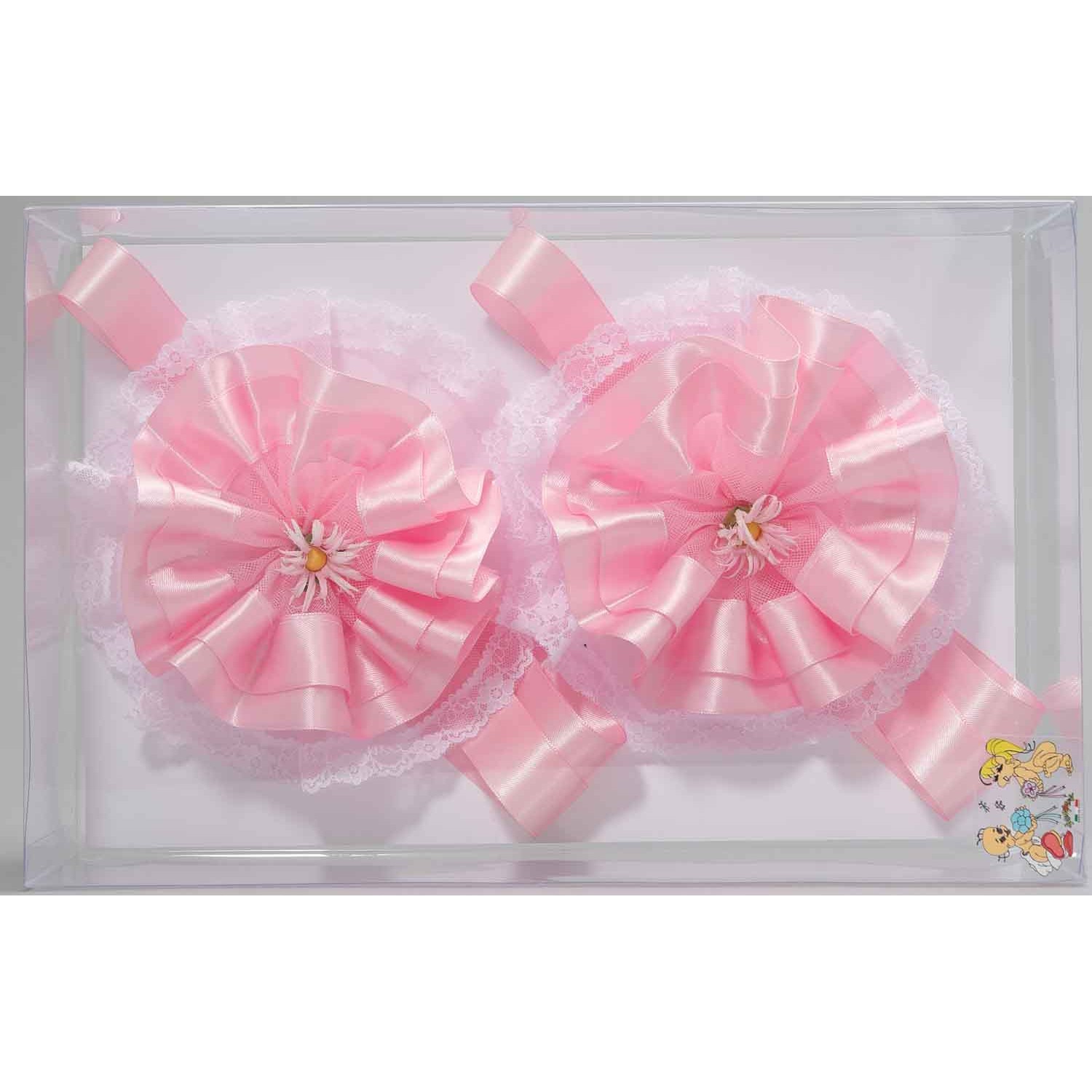 Fiocchi nascita rosa - Set 2 Pezzi