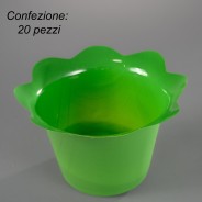 Coprivaso "Smerlato" Verde scuro - 10 Cm - 20 Pezzi