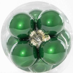Palline in vetro 12 PZ - 8 Cm / Verde