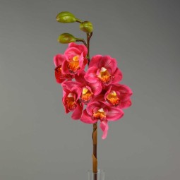 Ramo di cymbidium artificiale natural touch 80 cm  -Beauty