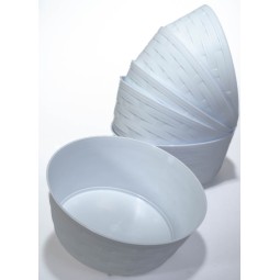 Botle Sottovaso Per Fiori In Plastica, Diametro 23 Cm – Resistente UV E Gelo, Colore Bianco