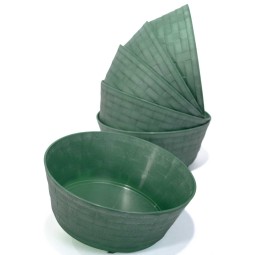 Alzata per Cesto "Pioppo" 6 Pezzi - 22x9 Cm / Verde