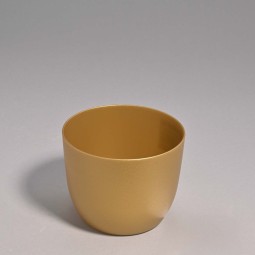 Coprivaso in plastica "Iris" - Oro / 11x8,5 Cm