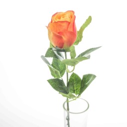 Bocciolo di rosa cm. 49  -Arancio