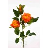 Rosellina in ramo a 3 boccioli - 57 CM in vari colori - Arancio