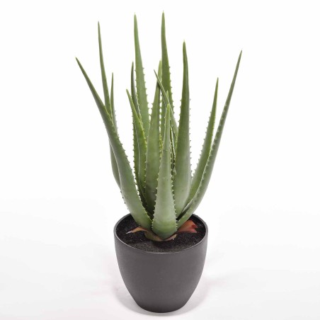 Aloe artificiale in vaso - 46 Cm