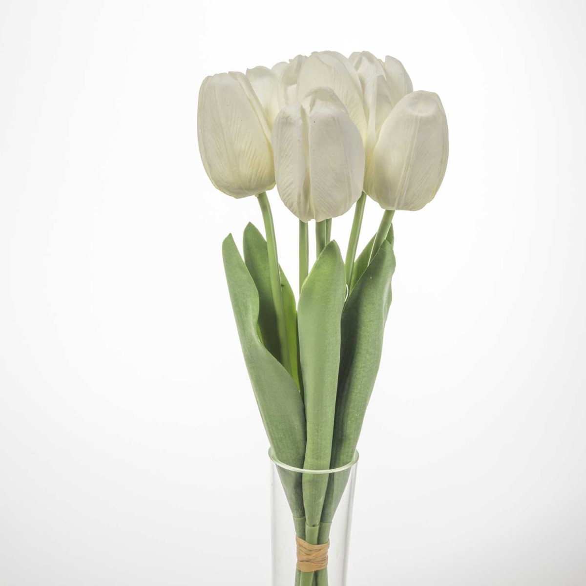 Tulipani in mazzo -  6 steli  da 45 cm- Bianco