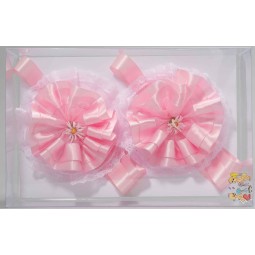 Fiocchi nascita Set 2 Pezzi - 18x35 Cm / Rosa