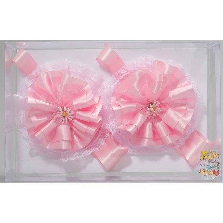 Fiocchi nascita Set 2 Pezzi - 18x35 Cm / Rosa
