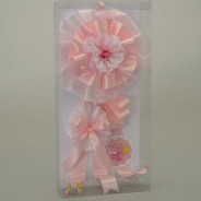 Fiocco nascita - 22x44 Cm / Rosa