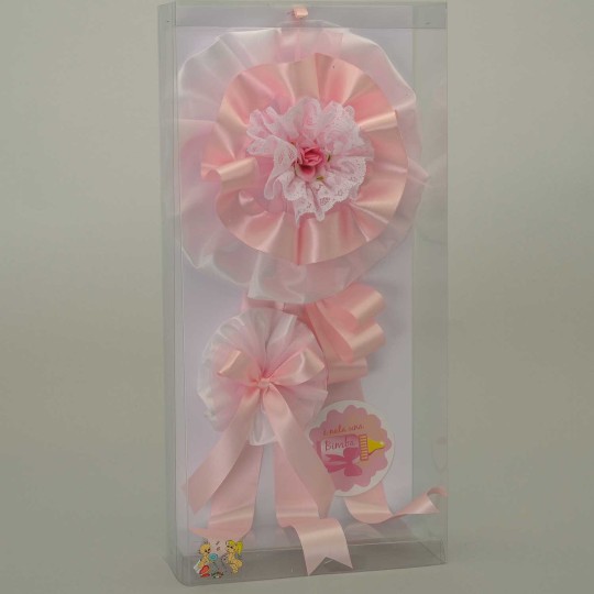 Fiocco nascita - 22x44 Cm / Rosa