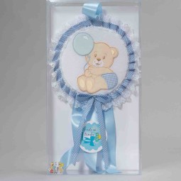 Fiocco nascita - 24x54 Cm / Azzurro