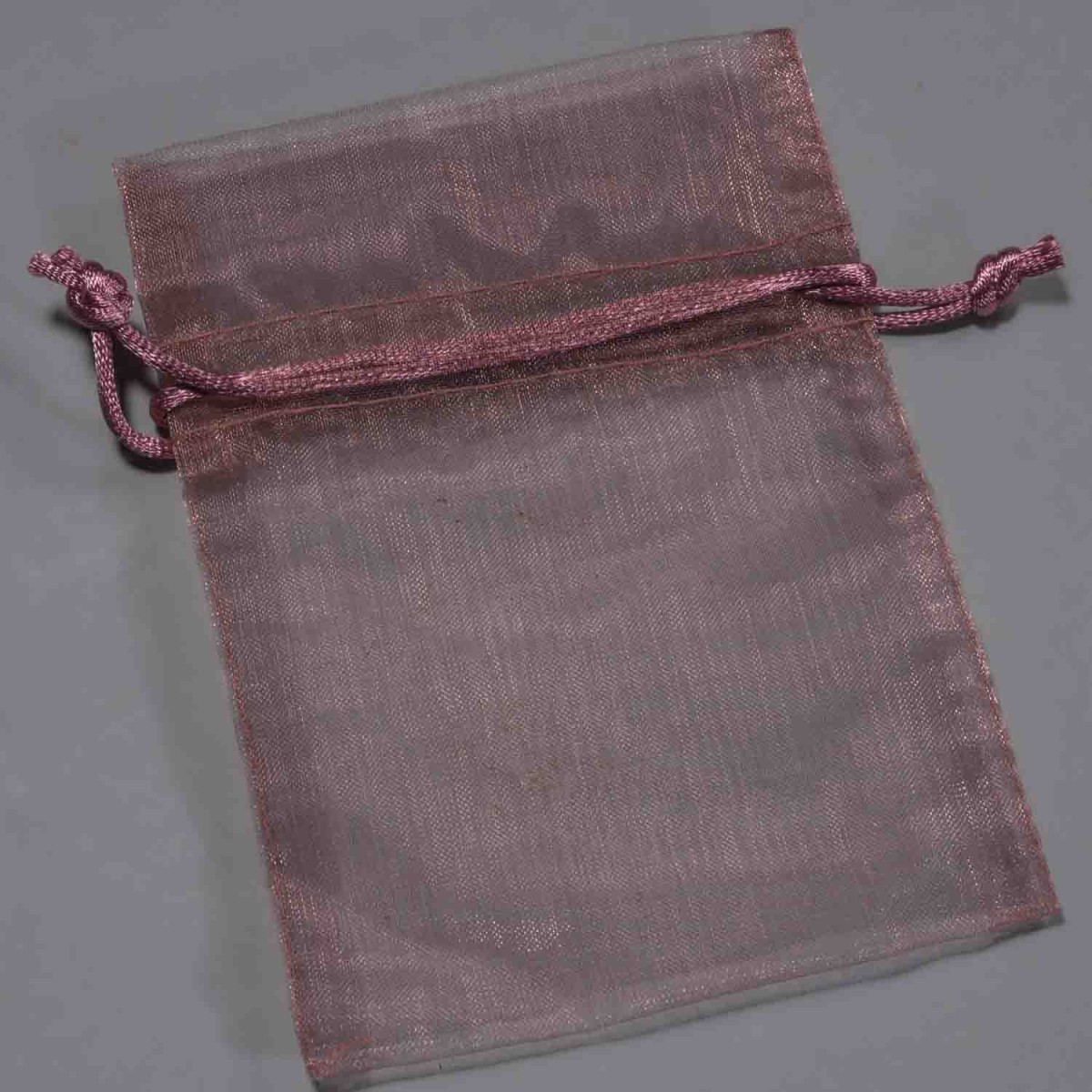 Sacchetti "Organza 10 Pezzi - 9x12 Cm / Rosa antico