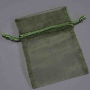 Sacchetti "Organza 10 Pezzi - 9x12 Cm / Verde salvia