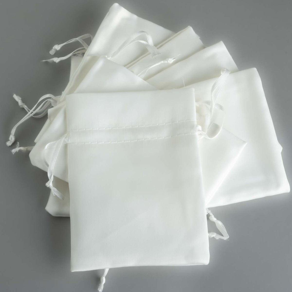 Sacchetti "Raso" 10 Pezzi - 9x12 Cm / Crema