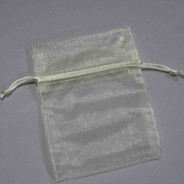 Sacchetti "Organza 10 Pezzi - 9x12 Cm / Vaniglia