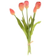 Tulipani "Real touch" - Crema/rosa