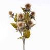 Cartamo ramificato - 80 CM con 6 fiori in diversi colori - Avorio