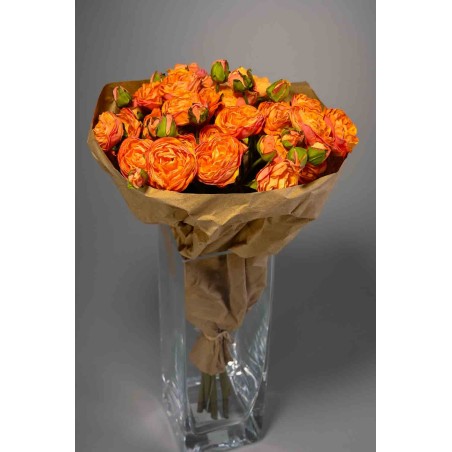 Rose in bouquet 45 Cm - Arancione