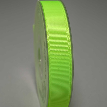 Nastro Gros Grain - 15 MM x 20 M - Verde neon