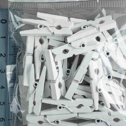 Mollette bianche - 24 Pezzi