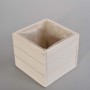 Cassetta in legno - 12,5x12x,11 Cm / Bianco