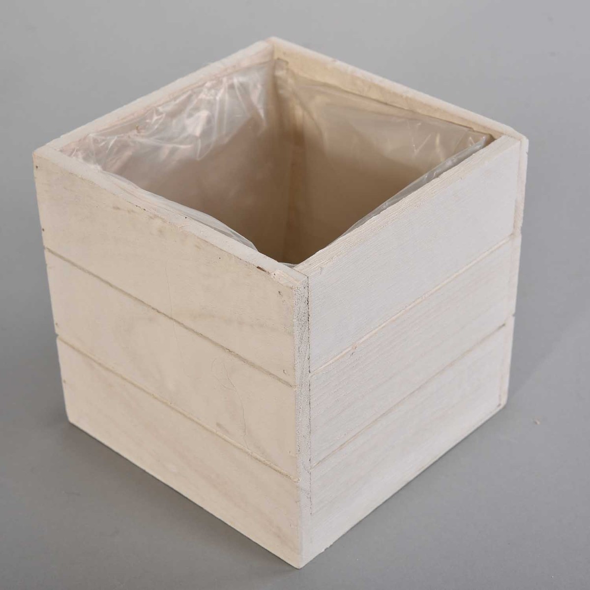 Cassetta in legno - 14x14x14 Cm / Bianco