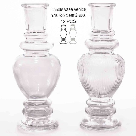 Portacandele "Venice" D 5,7 Cm - Trasparenti