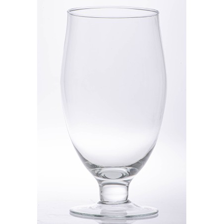 Vaso in vetro con piede - Varie misure - D 9,4 cm H 18,3 cm