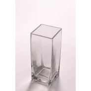 Vaso in vetro "Cubo" 8x8 Cm - H 25 Cm